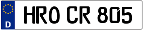 Trailer License Plate